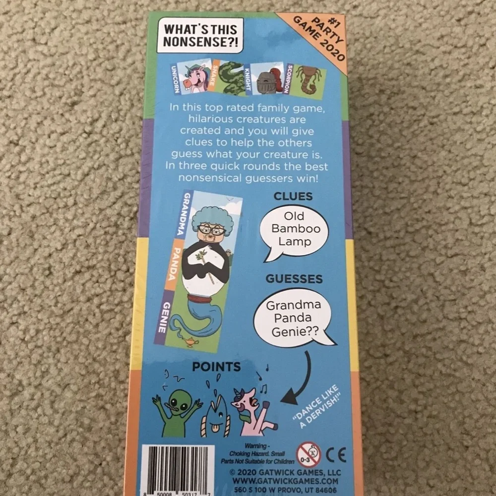 Nonsensical Creatures by Gatwick Games - NEW sealed.